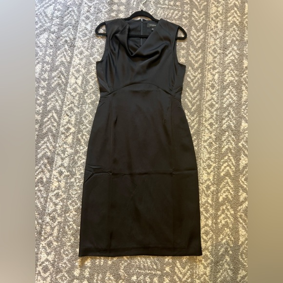 Banana Republic Elegant Black Sleeveless Dress with cowl neckline size 6 (E120) - Picture 12 of 16